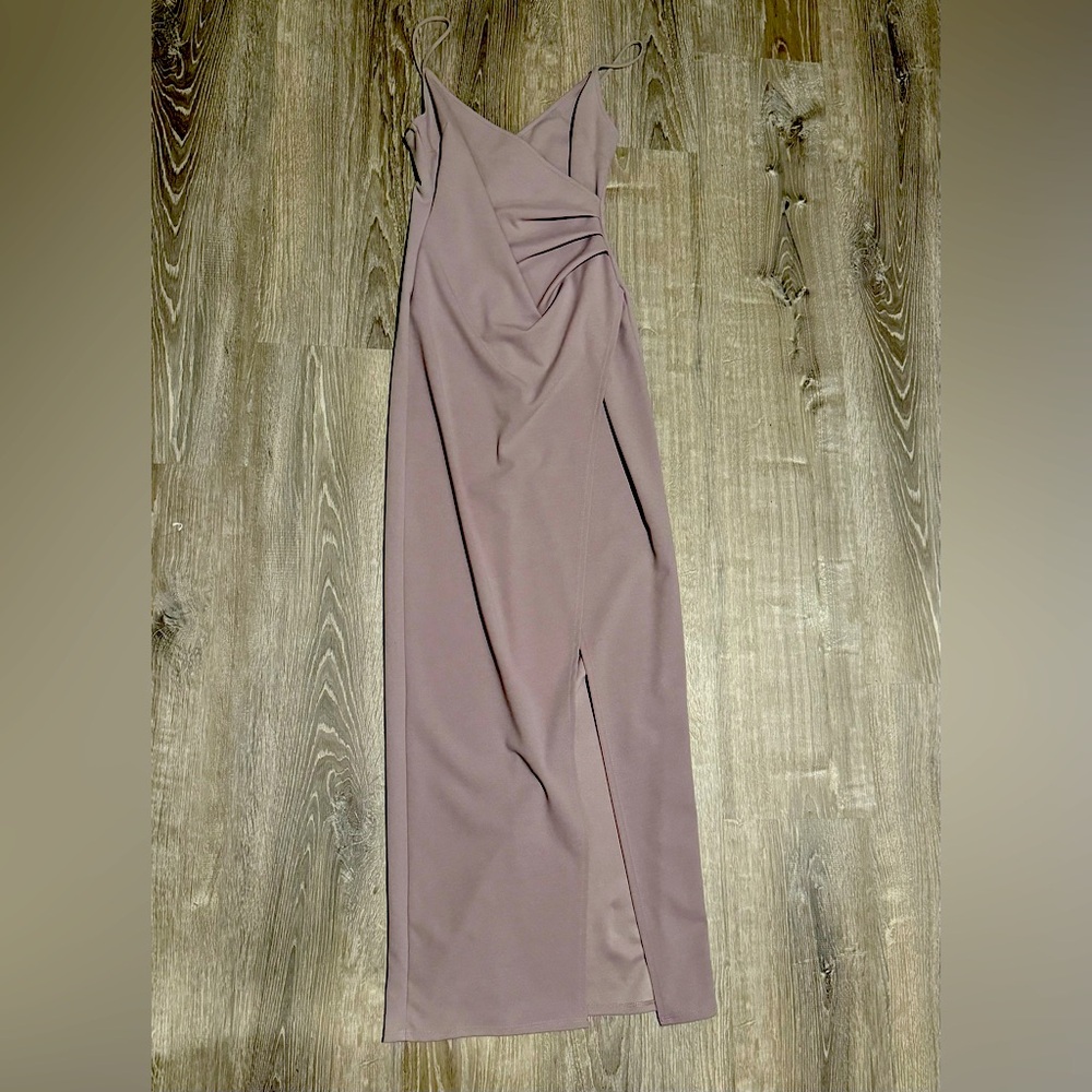 Lavender wrap maxi dress